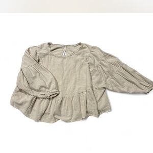 SOLD Free People Boho Slouchy Peasant Top 100% Cotton Size XS